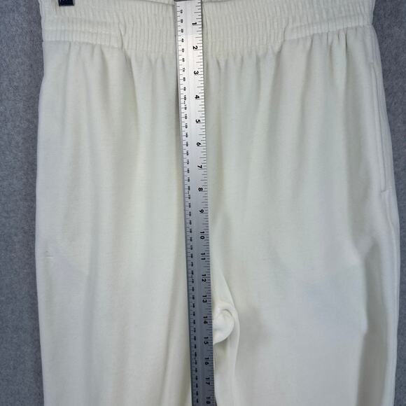 Signature By Northern Isles Sweatpants Womens Medium White Cotton Blend Pull On - Picture 9 of 11